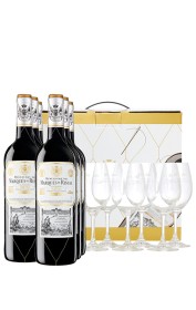 Pack Marqués de Riscal Reserva 2019 (x6) con 6 Copas